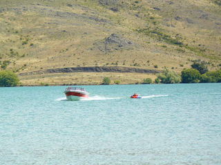 Boating on Lake Benmore